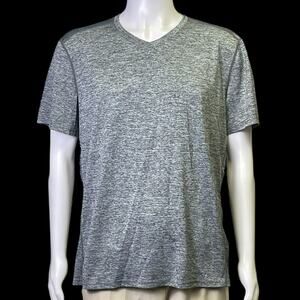 Ideology Gray Athletic V-Neck Short Sleeve T-Shirt Activewear Men's Size XL